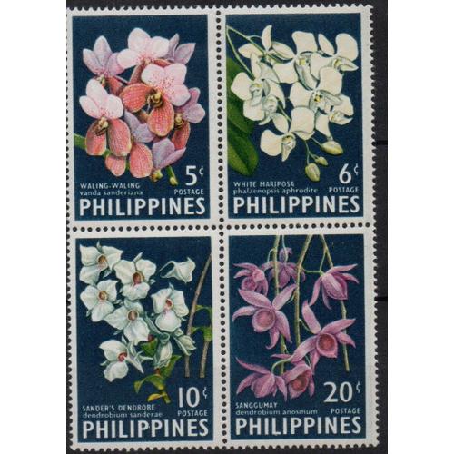 Philippines Timbres Fleurs