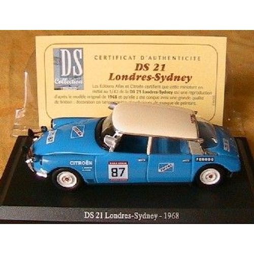Citroen Ds 21 Londres Sydney Universal Hobbies 1/43 Atlas-Universal Hobbies