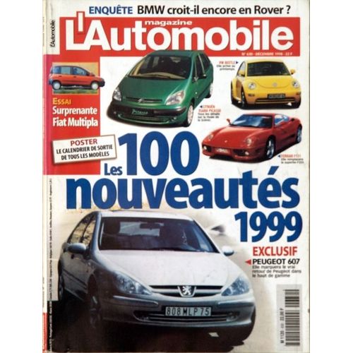 L'automobile Magazine  N° 630 : Les 100 Nouveautés 1999