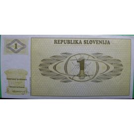 Solvénie Billet 1tolar Neuf