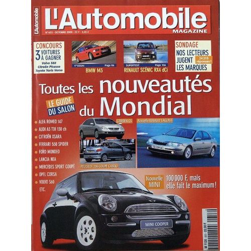L'automobile Magazine  N° 653 : Toutes Les Nouveautés Du Mondial