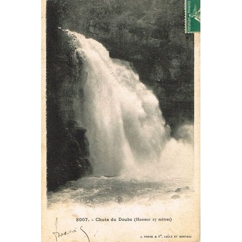 Carte Postale Ancienne, France, Doubs ( 25 ), La Chute Du Doubs
