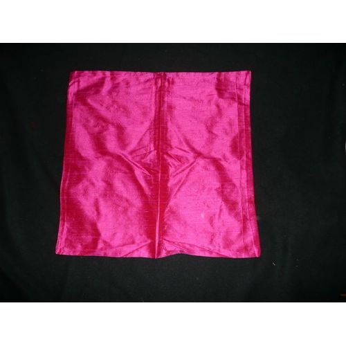 Coussin Soie Sauvage Rose