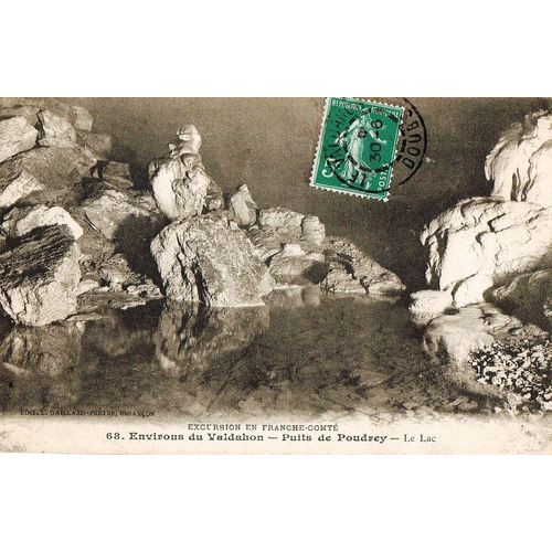 Carte Postale Ancienne, France, Doubs ( 25 ), Environs Du Valdahon, Puits De Poudrey