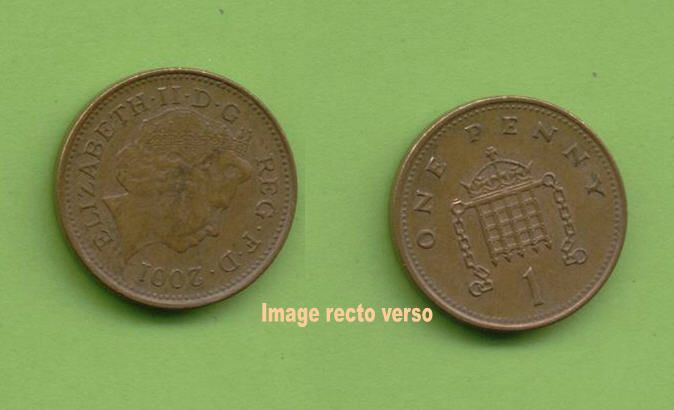 Pièce De Monnaie Coin Moeda One Penny 2001 United Kingdom Grande Bretagne Royaume Uni