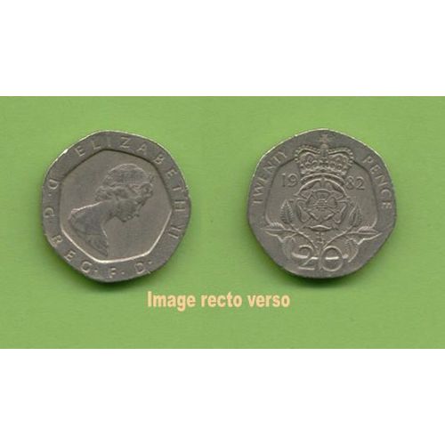 Pièce De Monnaie Coin Moeda Twenty Pence 1982 United Kingdom Grande Bretagne Royaume Uni