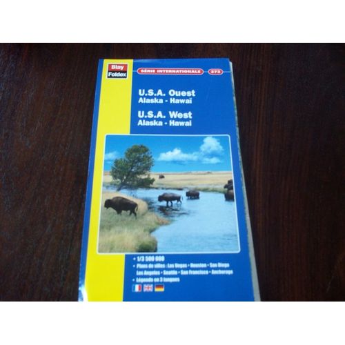 Ouest Usa - Alaska - Hawaï Recto-Verso - 1/3 500 000