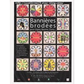 Bannières Brodées Pour Gigny, Baume, Cluny...