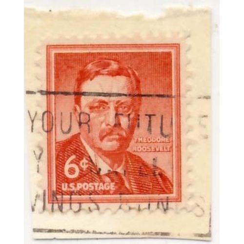 Timbre, Théodore Roosevelt, 6 Cents