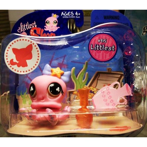 Littlest Petshop Poulpe Pieuvre Rose #915