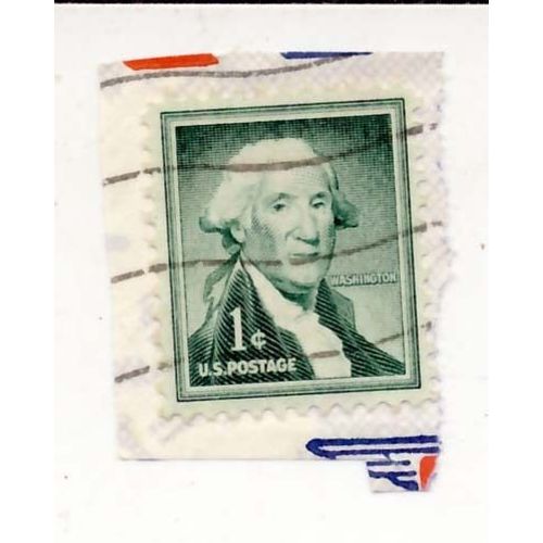 Timbre Washington 1 Cent, Oblitéré