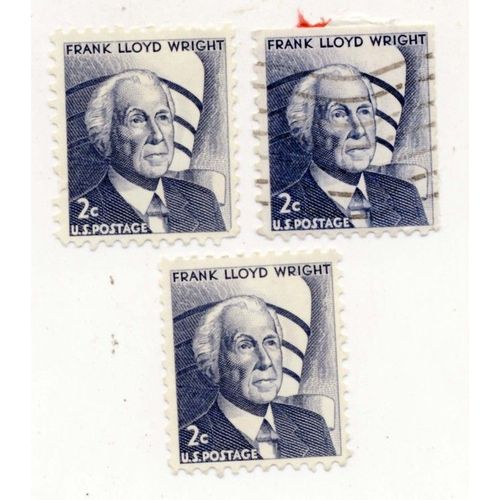 Timbres Usa, Frank Lloyd Wright, 2 Cents