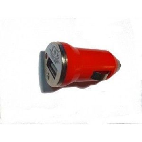 Chargeur Allume-Cigare Mini Usb Orange Compatible Iphone, Ipod Touch, Blackberry