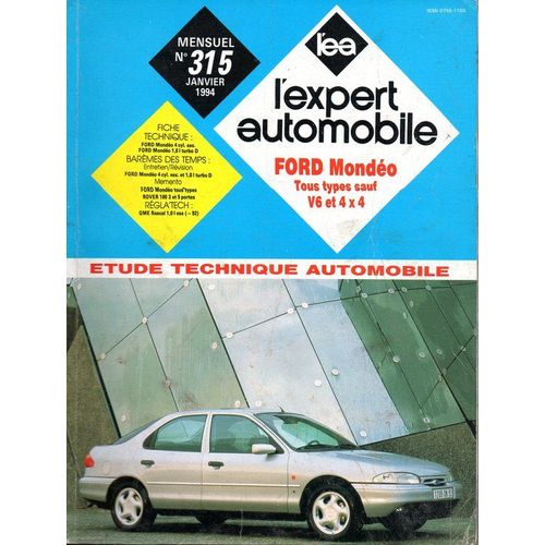 Revue Technique Automobile  N° 315 : Revue Technique Ford Mondeo Tous Types