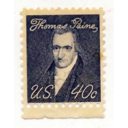 Timbre U S A, Thomas Paines 40 Cents, Non Oblitéré