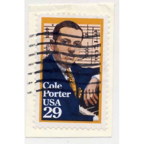 Timbre U S A,  Cole Porter  29 Cents Oblitéré