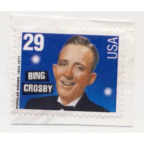 Timbre U S A Bing Crosby, Popular Singer, 29 Cents Non Oblitéré