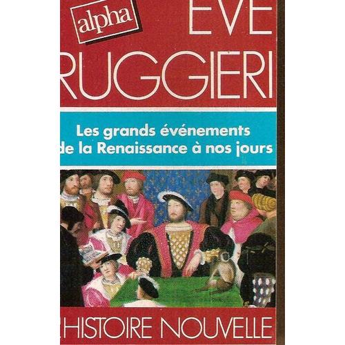 Eve Ruggieri - K7 Audio - Histoire Nouvelle - Les Grands Evements De La Renaissance À Nos Jours (1)