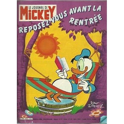 Le Journal De Mickey N° 1524 : Reposez-Vous Avant La Rentrée