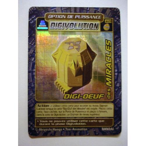 Digivolution : Digi-Oeuf Des Miracles- Carte Digimon -Vf