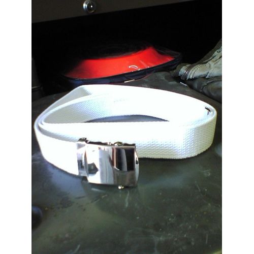 Ceinture Armée En Toile Boucle Métal