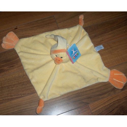 Doudou Canard Poussin Plat Gipsy Jaune