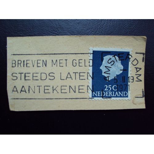 Pays-Bas...25 C Nederland Reine Juliana..Oblitéré Amsterdam 1971.