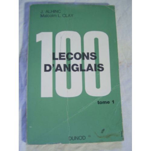 100 Lecons D'anglais -  Tome 1