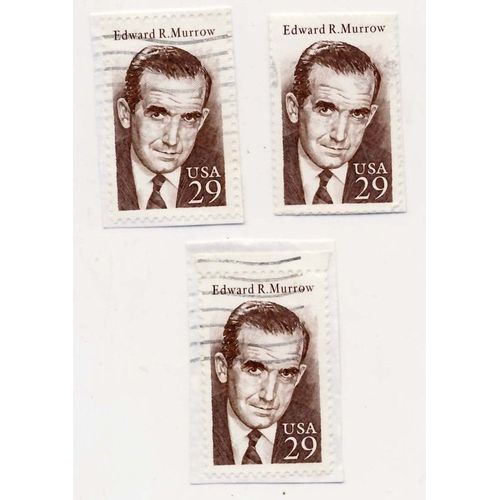 Timbre U S A, Edward R. Murrow, 29 Cents, Oblitérés