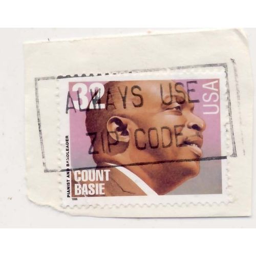 Timbre U S A, Count Basie, Pianist And Bandleader, Oblitéré