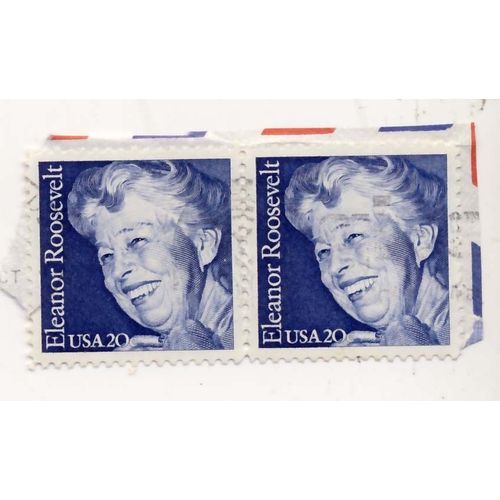 Timbre U S A, Eleanore Roosevelt, 20 Cents, Olbitéré