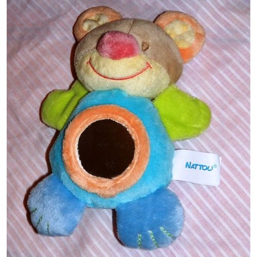 Ours Eveil Miroir Et Grelots Multicolore