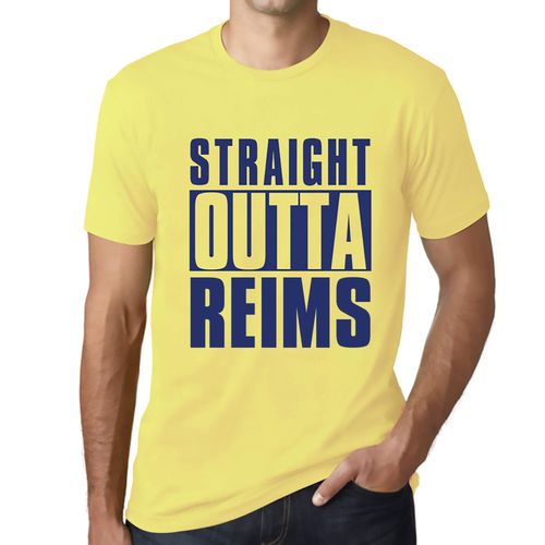 Homme Tee-Shirt Tout Droit Sorti De Reims - Straight Outta Reims - T-Shirt Graphique Éco-Responsable Vintage Cadeau Nouveauté