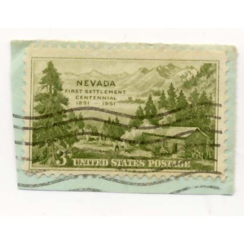 Timbre U S A, Nevada First Settlement Centennial 1851-1951, 3 Cents, Oblitéré
