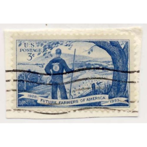 Timbre U S A, Future Farmers Of America 1928-1953, 3 Cents, Oblitéré