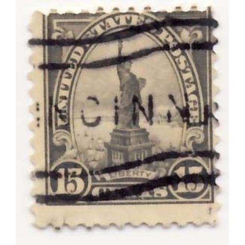 Timbre U S A, Statue De La Liberté, 15 Cents, Oblitéré