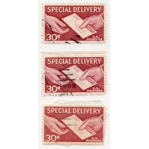 Timbre U S A, Special Delivery Service, 30 Cents, Oblitéré