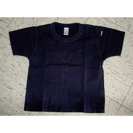 T-Shirt Manches Courtes Bleu Marine Uni Décathlon Création Taille 3 Ans