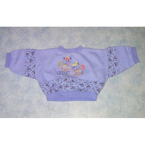 Sweat Violet - Taille 1 Mois
