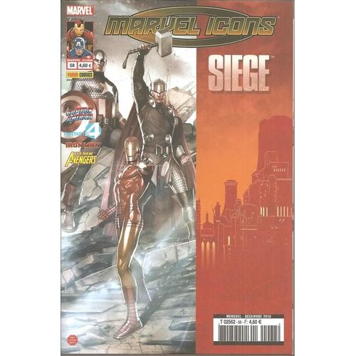 Marvel Icons  N° 68 : " Un Mauvais Rêve " ( Siege ) : Captain America / Fantastic 4 / Iron Man / The New Avengers