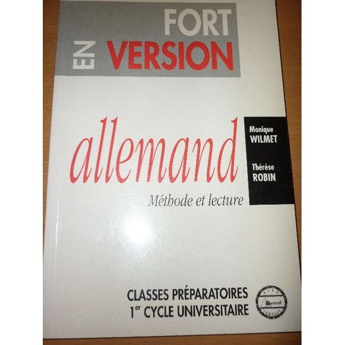 Fort En Version Allemand - Methode Et Lecture