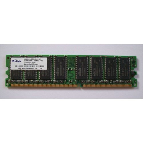 Elixir - Mémoire - 512 Mo - DDR - PC3200 - 400 MHz - DIMM 90 Broches