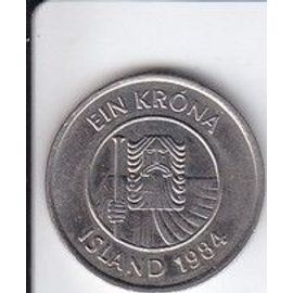 Islande 1 Couronne/Ein Krönen 1984