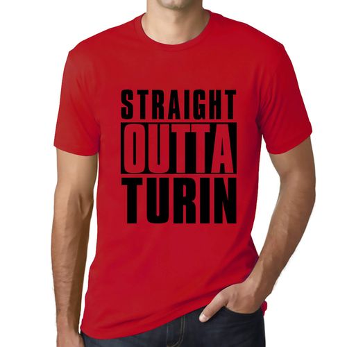 Homme Tee-Shirt Tout Droit Sorti De Turin - Straight Outta Turin - T-Shirt Graphique Éco-Responsable Vintage Cadeau Nouveauté