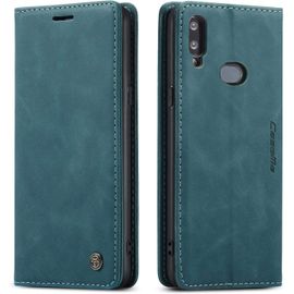 Coque Compatible Avec Samsung Galaxy A10s,Etui En Cuir Flip Housse Portefeuille Avec Magnetique Case Bumper Coque-Bleu