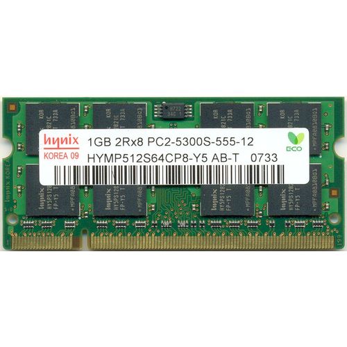 Mémoire Hynix 1 Go - SO DIMM 200 broches - DDRII - PC5300 - 667 MHz - CL 5 (HYMP512S64CP8-Y5)