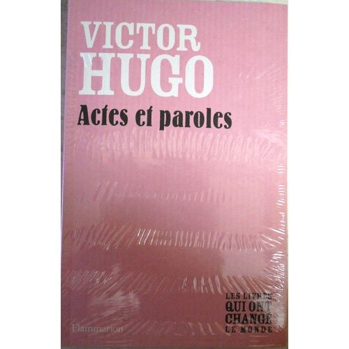 Actes Et Paroles