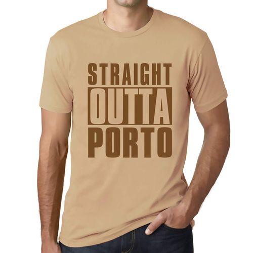 Homme Tee-Shirt Tout Droit Sorti De Porto - Straight Outta Porto - T-Shirt Graphique Éco-Responsable Vintage Cadeau Nouveauté
