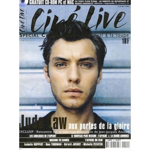 Cine Live  N° 35 : Jude Law-Annaud/ De Palma-Sinise-Nielsen/ Jugnot/ Pfeiffer/ Bacon/ Thurman/ Kurosawa/ Taxi 2/ Huppert/ Carey/ Fiorentino/ C.Denis