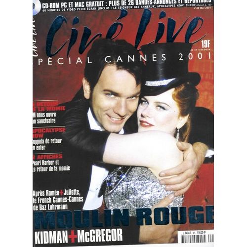 Cine Live  N° 46 : Kidman-Luhrmann/ Coppola/ Amelie Poulain/ Dunst/ Kahn/ Weisz/ Bridges/ Jj Leigh/ Brosnan/ Prevost/ Peckinpah/ Vidocq-Depardieu/ La Momie/ Banderas-De Palma